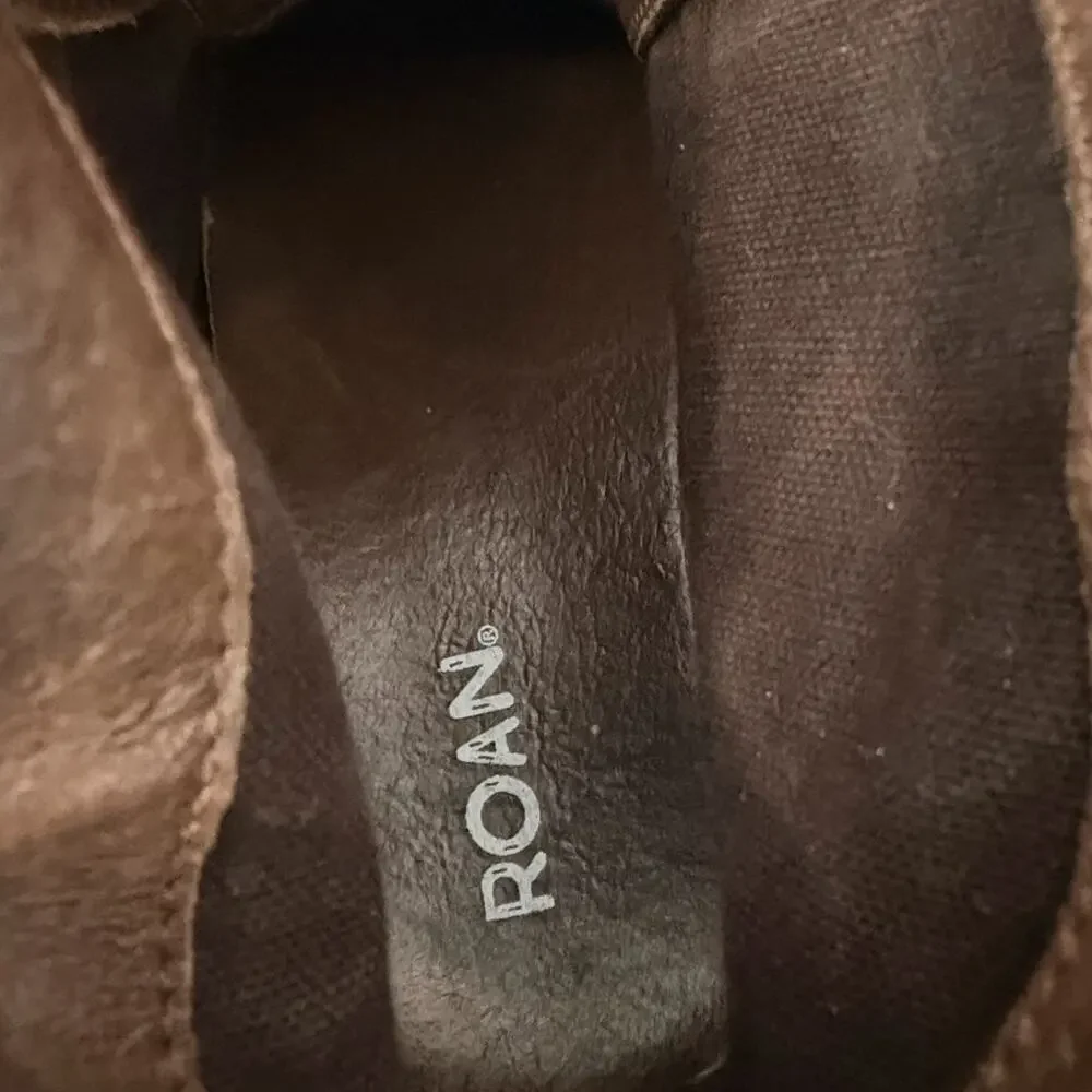Roan Bed Stu Boots Mens Size 13 Brown Leather Distressed Lace Up Ankle